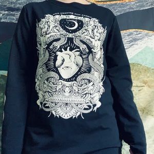 Long Sleeve Goth Style Top